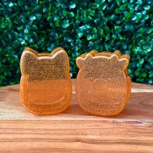 Squish-a-longs by Squishmallows Glittery Cat and Cow Storage Cases